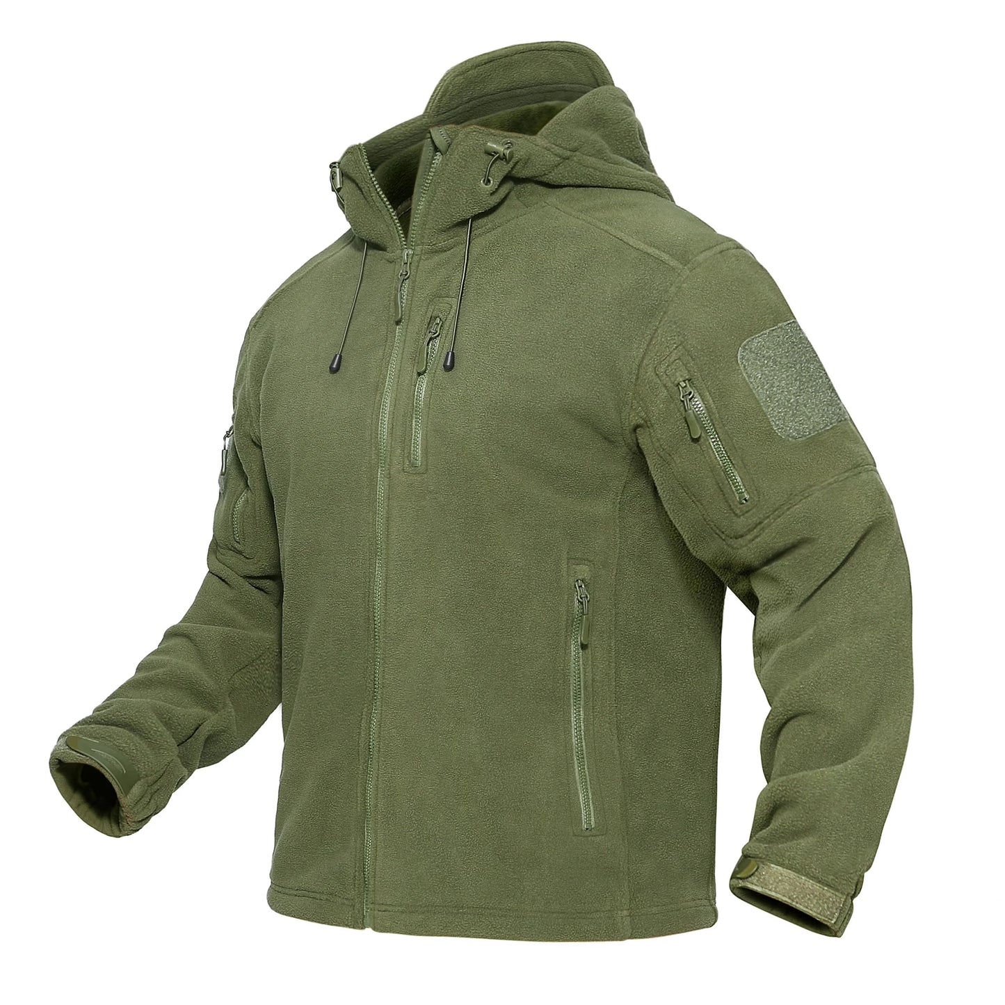 TACVASEN Mens Fleece Jacket With Hood  FullZip Outdoor Windproof Warm Work Coat For Spring And Wint 6