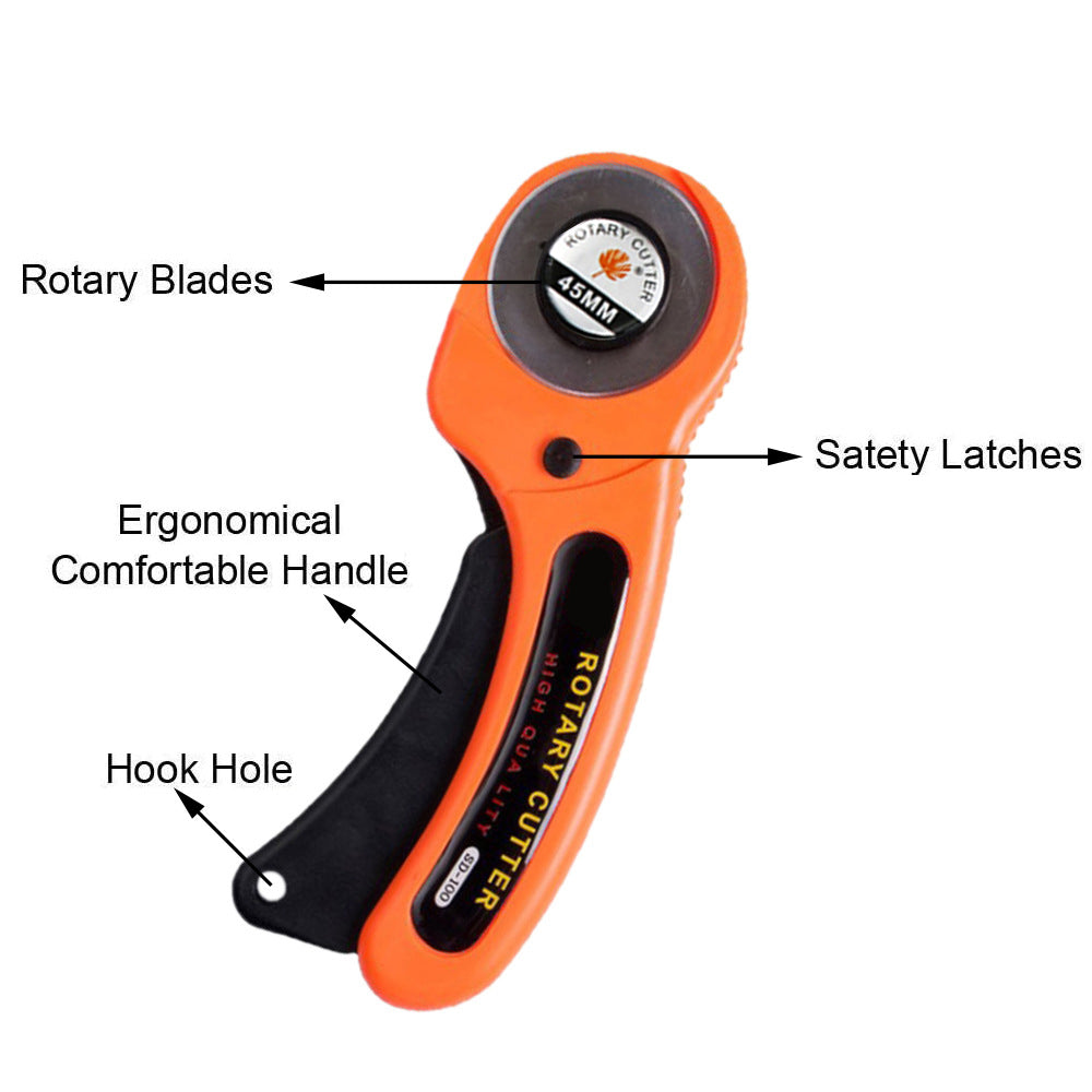 Rotary Cutter Leather Cutting Tool Fabric Circular Blade Knife For DIY Sewing Quilting Patchwork Cr 1