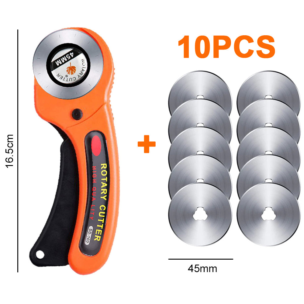 Rotary Cutter Leather Cutting Tool Fabric Circular Blade Knife For DIY Sewing Quilting Patchwork Cr 7