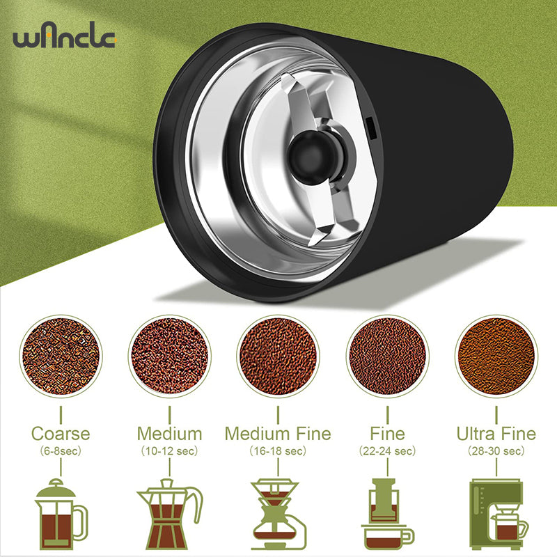 High-Power Coffee Grinder, Multifunction Electric Coffee Bean Grinder Machine for Spices, Nuts, Herbs Kitchen Appliance