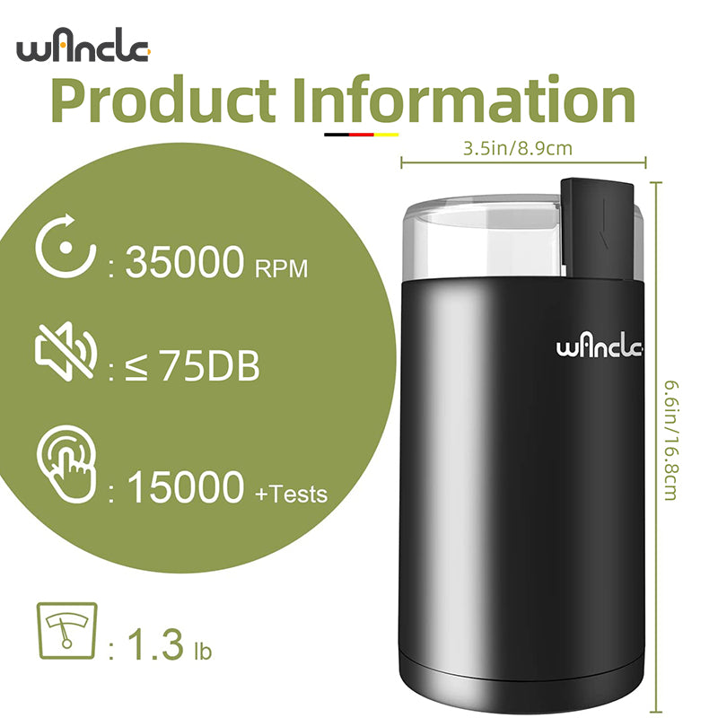 High-Power Coffee Grinder, Multifunction Electric Coffee Bean Grinder Machine for Spices, Nuts, Herbs Kitchen Appliance
