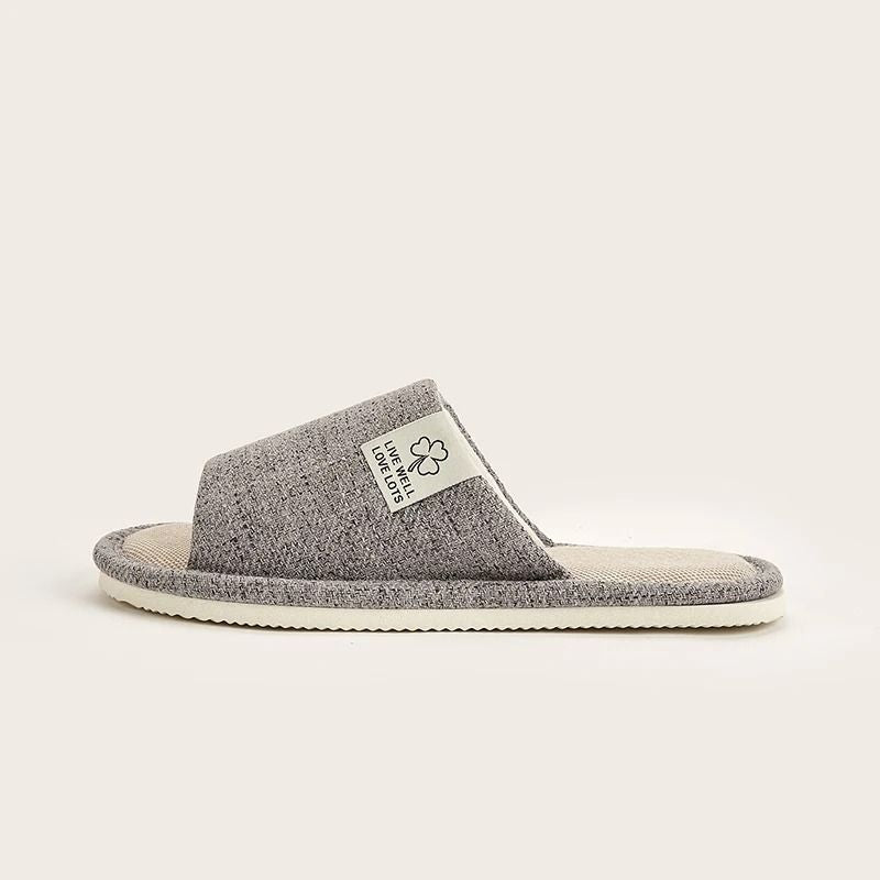 Home Linen Slippers Unisex Breathable Indoor Lightweight Comfort 4