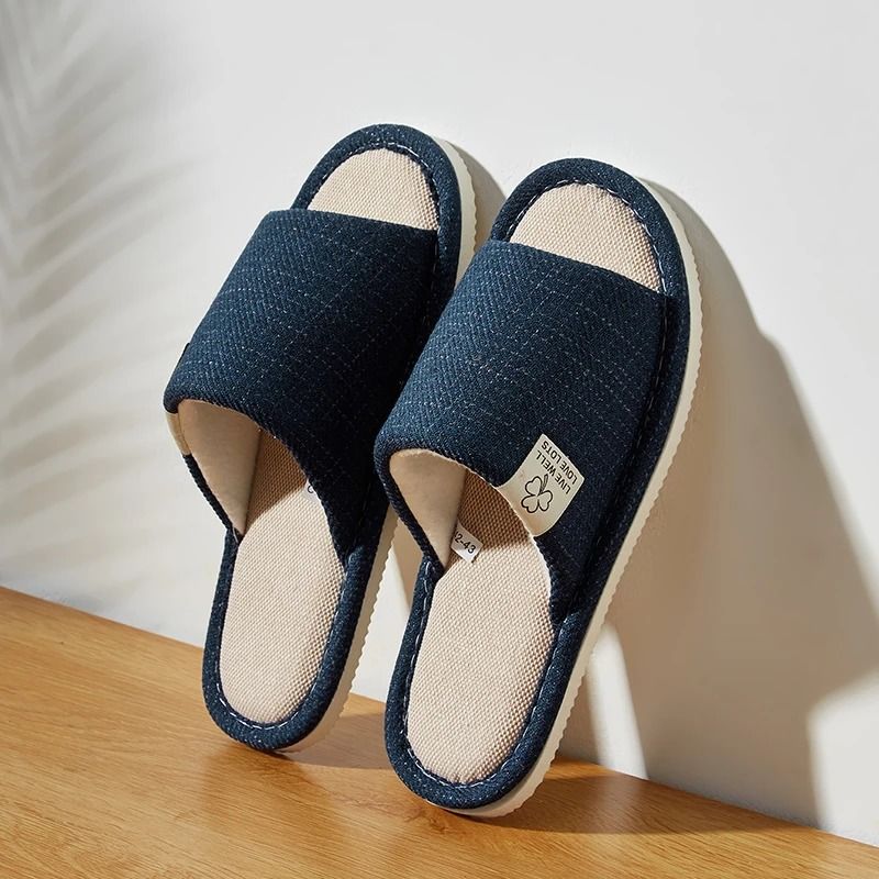 Home Linen Slippers Unisex Breathable Indoor Lightweight Comfort 7