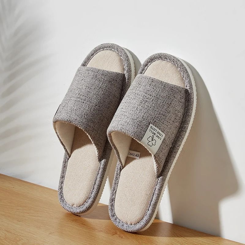 Home Linen Slippers Unisex Breathable Indoor Lightweight Comfort 8