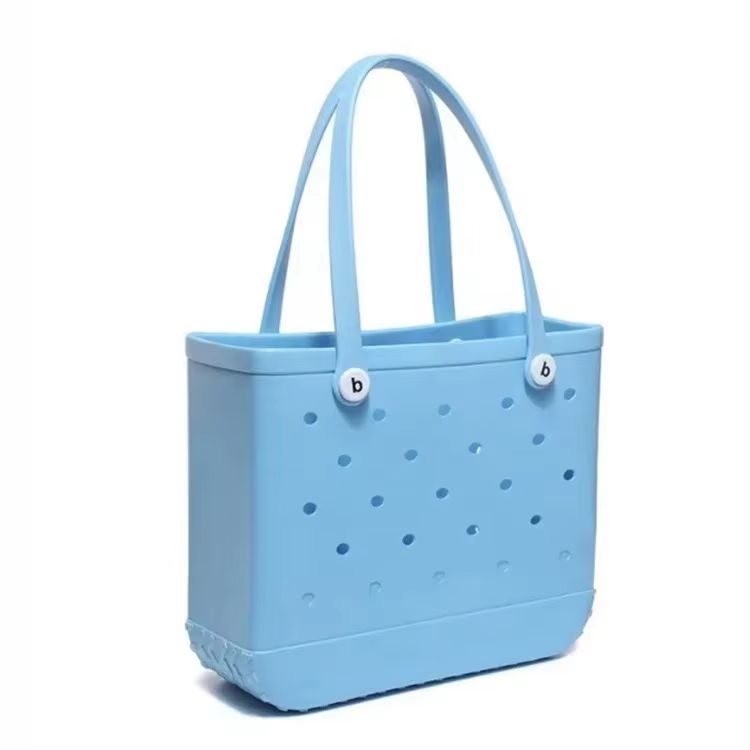 EVA Waterproof Beach Tote Bag  Large Capacity Rubber Travel Shoulder Bag For Women 10