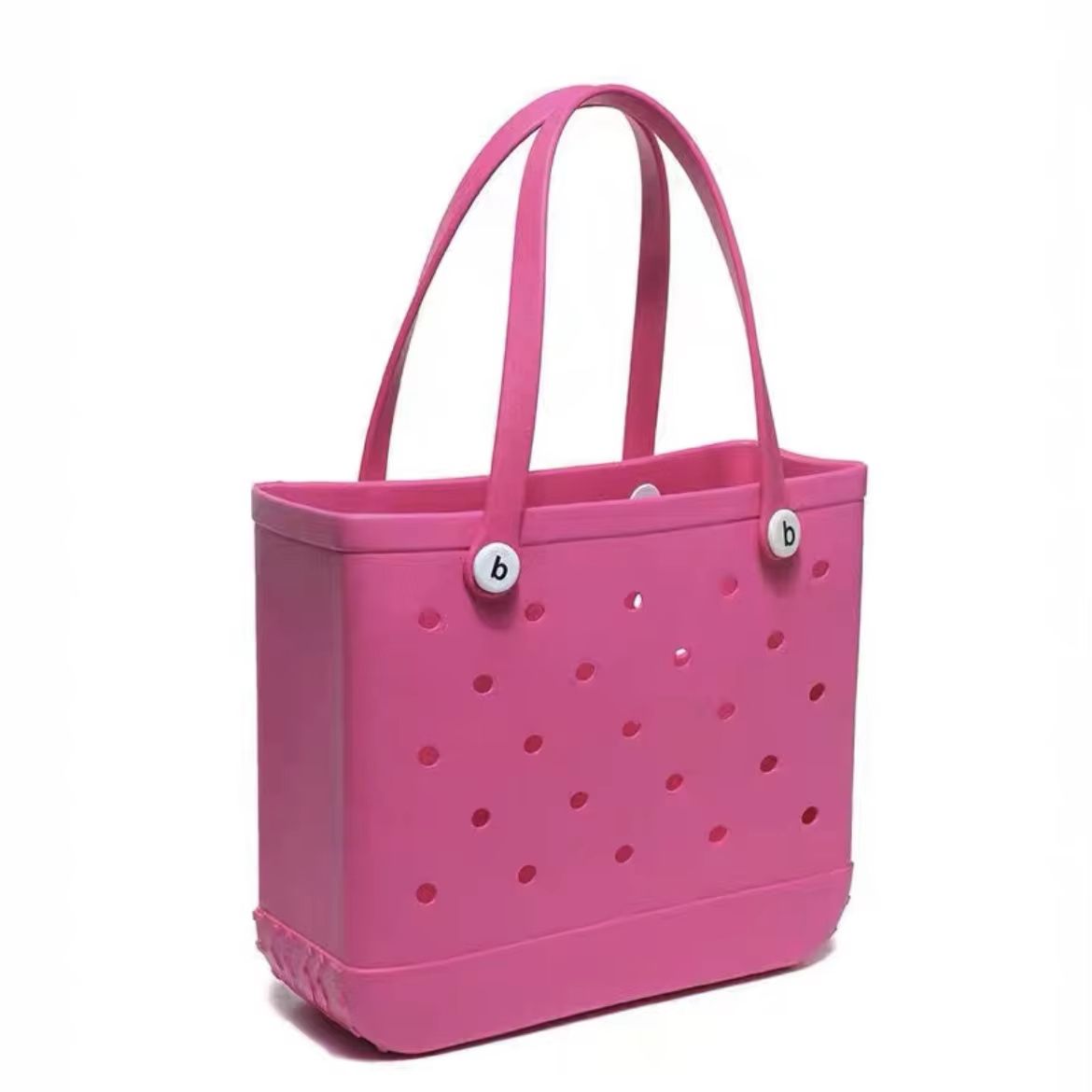 EVA Waterproof Beach Tote Bag  Large Capacity Rubber Travel Shoulder Bag For Women 7