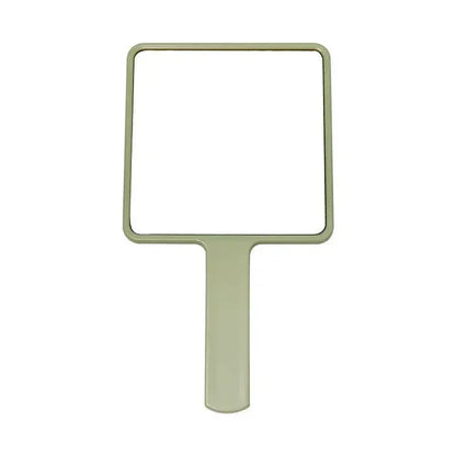 Square Makeup Vanity Mirror with Handle, Eyelash Extension Handheld Mirror, Compact Hand Mirror for SPA Salon