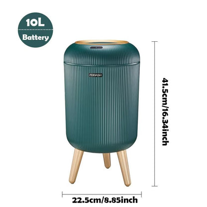Automatic Motion Sensor Trash Can With Lid  Compact Smart Trash Can For Bedroom Bathroom Kitchen  O 10