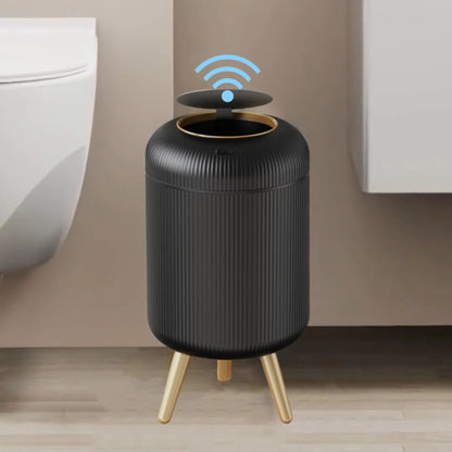 Automatic Motion Sensor Trash Can With Lid  Compact Smart Trash Can For Bedroom Bathroom Kitchen  O 6