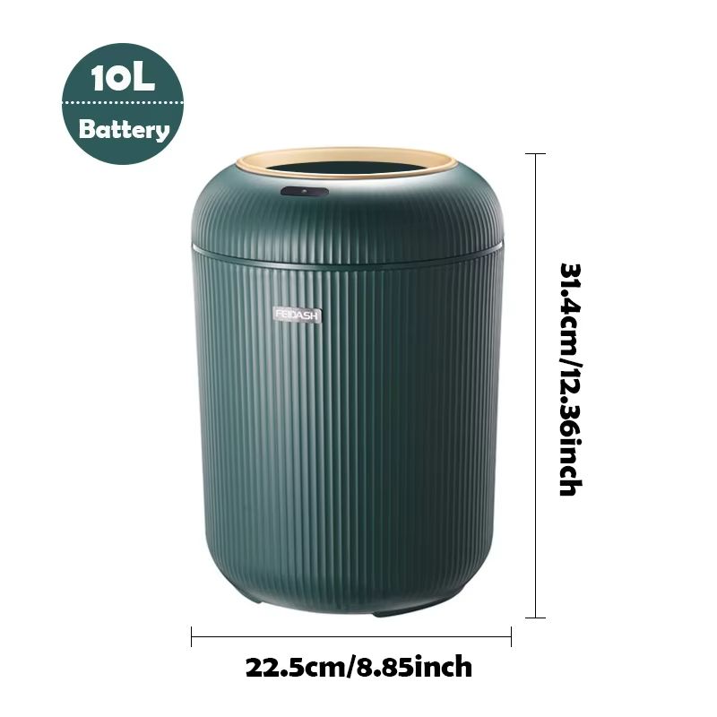 Automatic Motion Sensor Trash Can With Lid  Compact Smart Trash Can For Bedroom Bathroom Kitchen  O 8