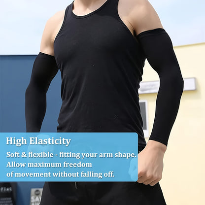 Breathable Cooling Arm Sleeves For Sun Protection Pack Of Unisex UV Arm Covers For Cycling Running  4