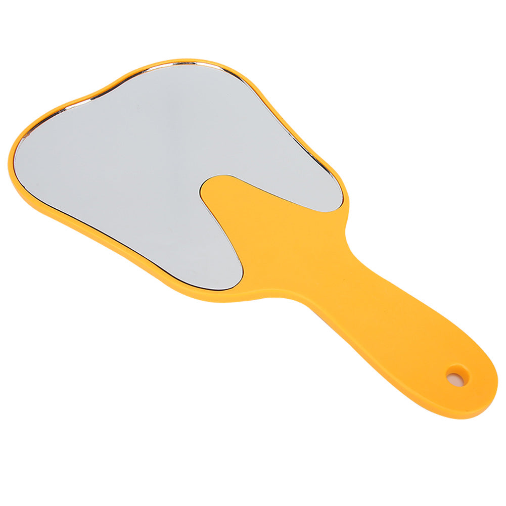Cute Handheld Mirror With Handle Compact Makeup Mirror Tool Fashionable Plastic Handle Hand Mirror  2