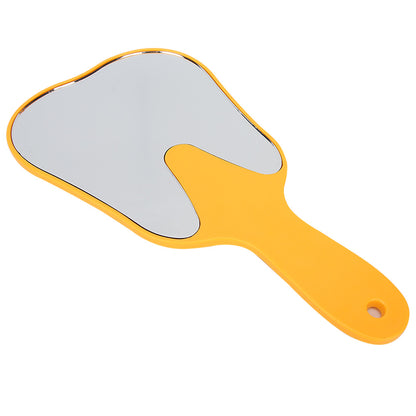 Cute Handheld Mirror With Handle Compact Makeup Mirror Tool Fashionable Plastic Handle Hand Mirror  2