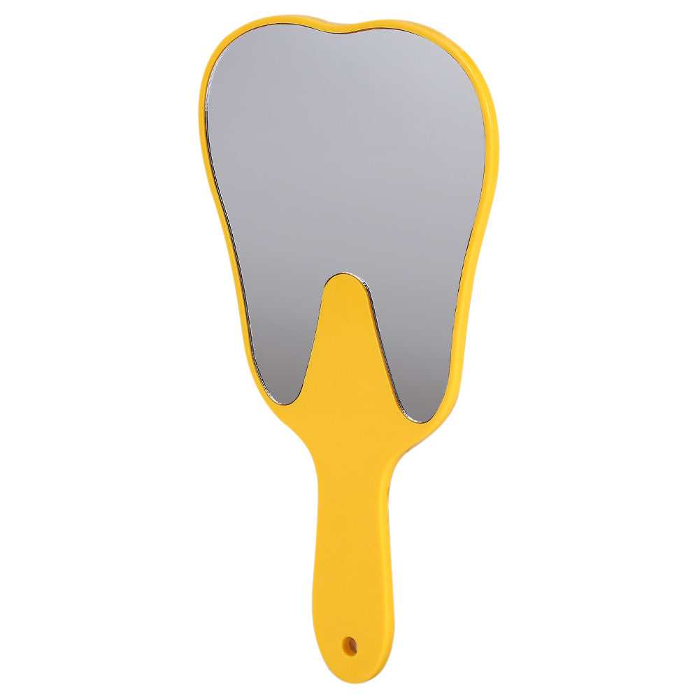 Cute Handheld Mirror With Handle Compact Makeup Mirror Tool Fashionable Plastic Handle Hand Mirror  5