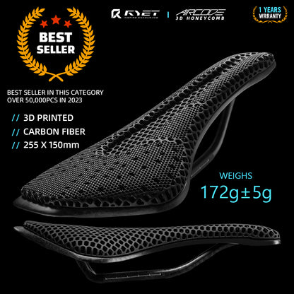 Ultralight Comfortable Bike Seat RYET 3D Printed Hollow Full Carbon Saddle For MTB  Road Racing Bic 3