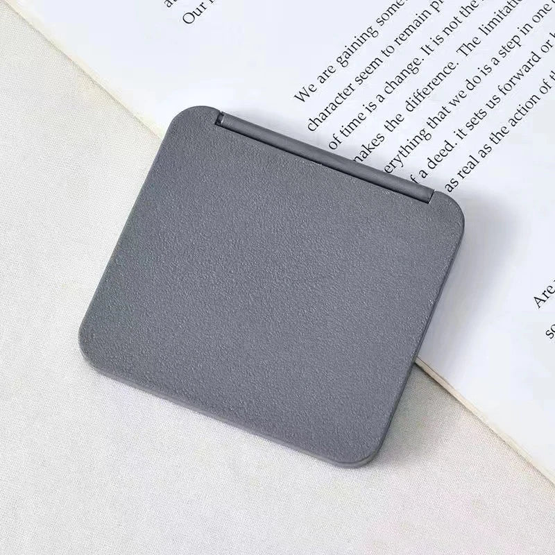 Portable 2-Face Makeup Mirror Square, Compact Hand Pocket Double-Sided Makeup Mirror, Cute Girls Gift Multiple Colors