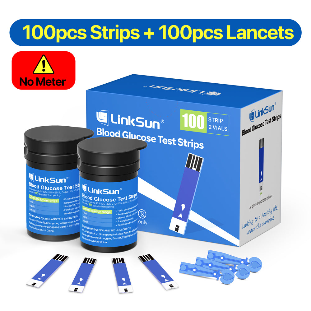 LinkSun Blood Glucose Meter Kit Fast  Accurate Diabetes Testing Machine With Strips Lancets  Glucom 7