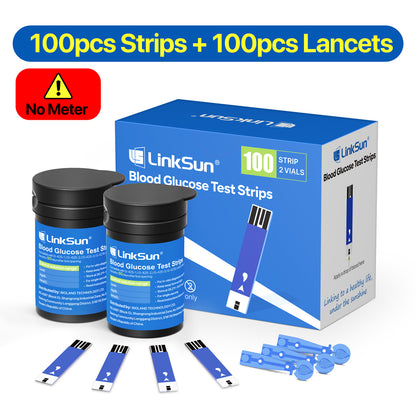 LinkSun Blood Glucose Meter Kit Fast  Accurate Diabetes Testing Machine With Strips Lancets  Glucom 7