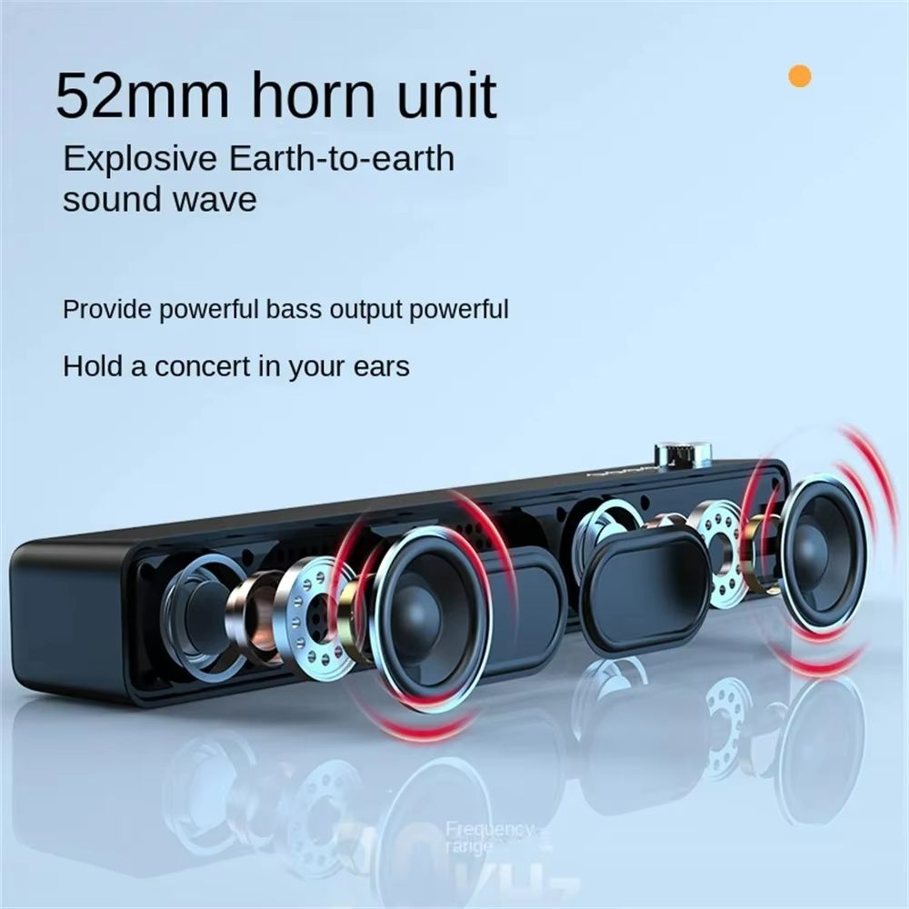 Bluetooth Soundbar With Subwoofer  Wireless TV Speaker For Home Theater Computer  Music 3