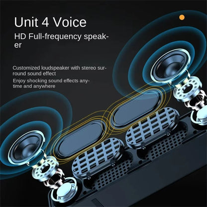 Bluetooth Soundbar With Subwoofer  Wireless TV Speaker For Home Theater Computer  Music 4