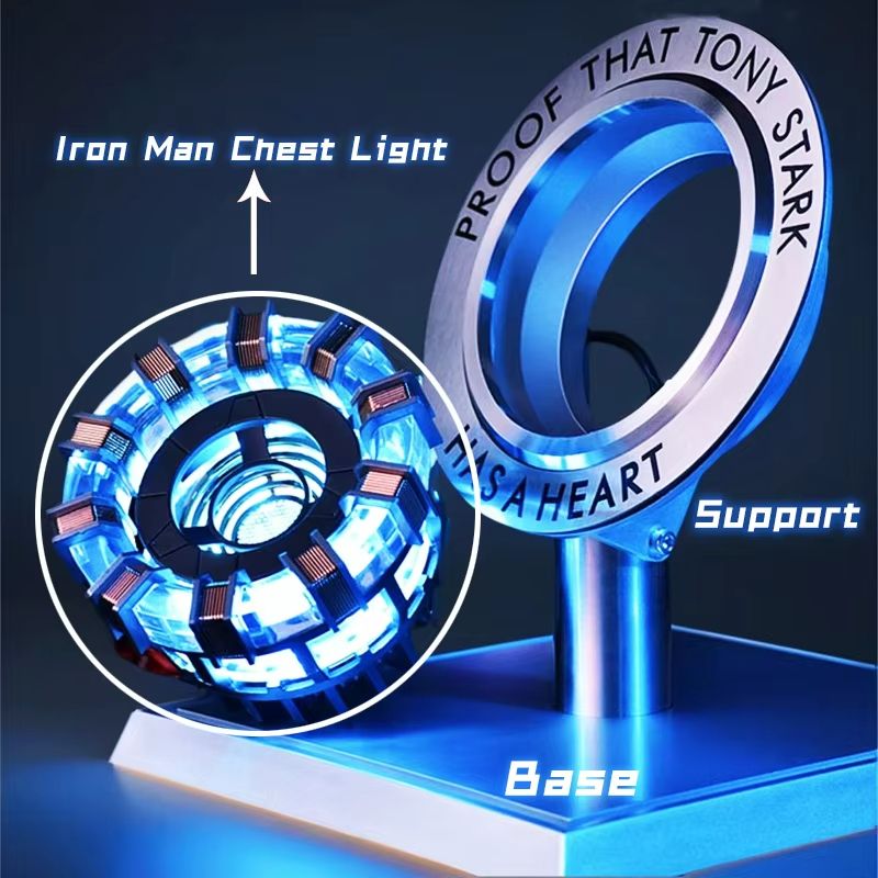 Stark MK1 Arc Reactor LED Lamp  Metal Alloy USB Light With Voice Control Collectible Gift For Fans 3