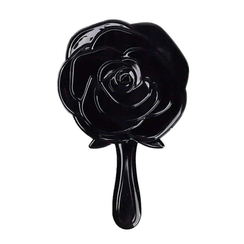 Retro Rose Flower Handheld Vanity Mirror 3D Stereo Cosmetic Makeup Compact Mirror For Women Girl Bi 5