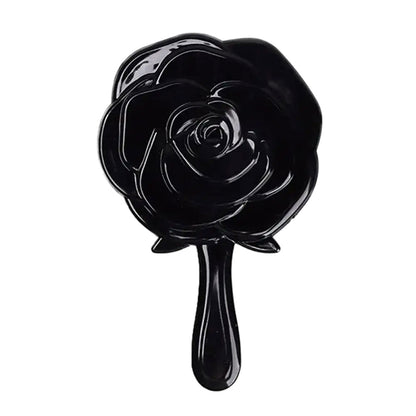 Retro Rose Flower Handheld Vanity Mirror 3D Stereo Cosmetic Makeup Compact Mirror For Women Girl Bi 5