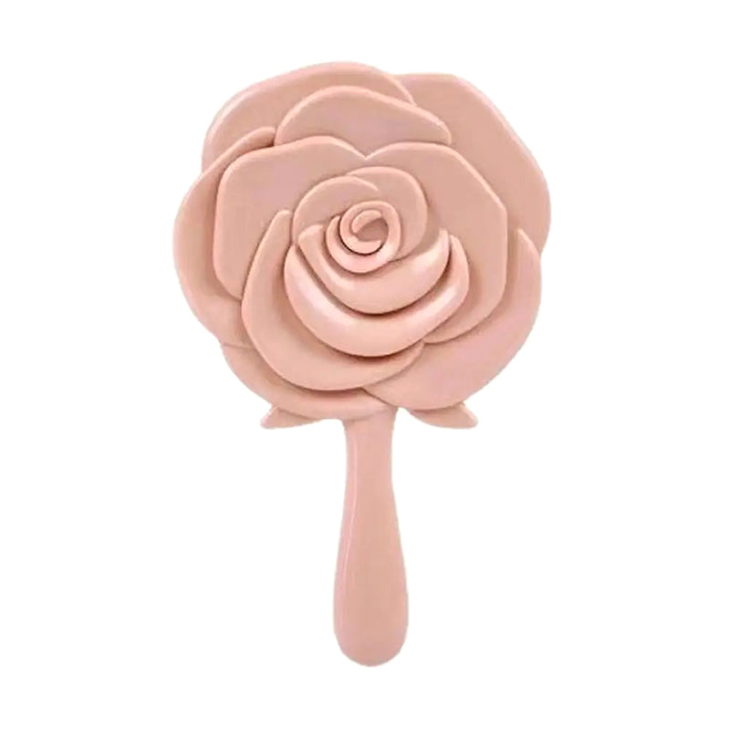Retro Rose Flower Handheld Vanity Mirror 3D Stereo Cosmetic Makeup Compact Mirror For Women Girl Bi 6