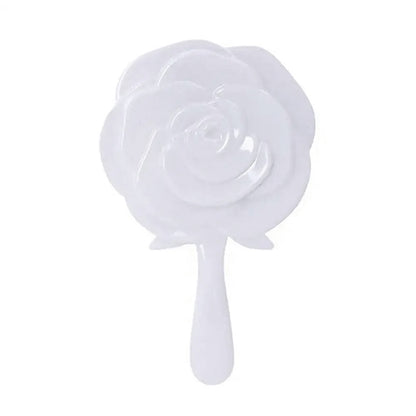Retro Rose Flower Handheld Vanity Mirror 3D Stereo Cosmetic Makeup Compact Mirror For Women Girl Bi 7