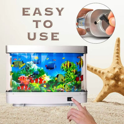 Artificial Aquarium Lamp  Virtual Tropical Fish Tank Night Light For Kids  Home Decor 1