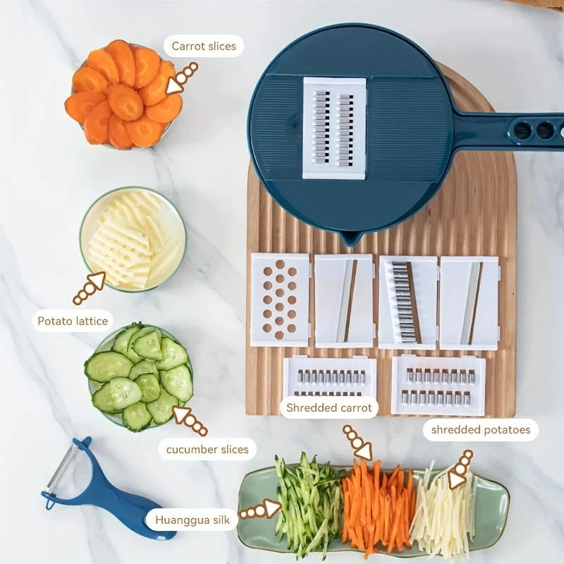 Ultimate Manual Vegetable Cutter  Slicer MultiFunctional Kitchen Grater For Effortless Food Prep 3