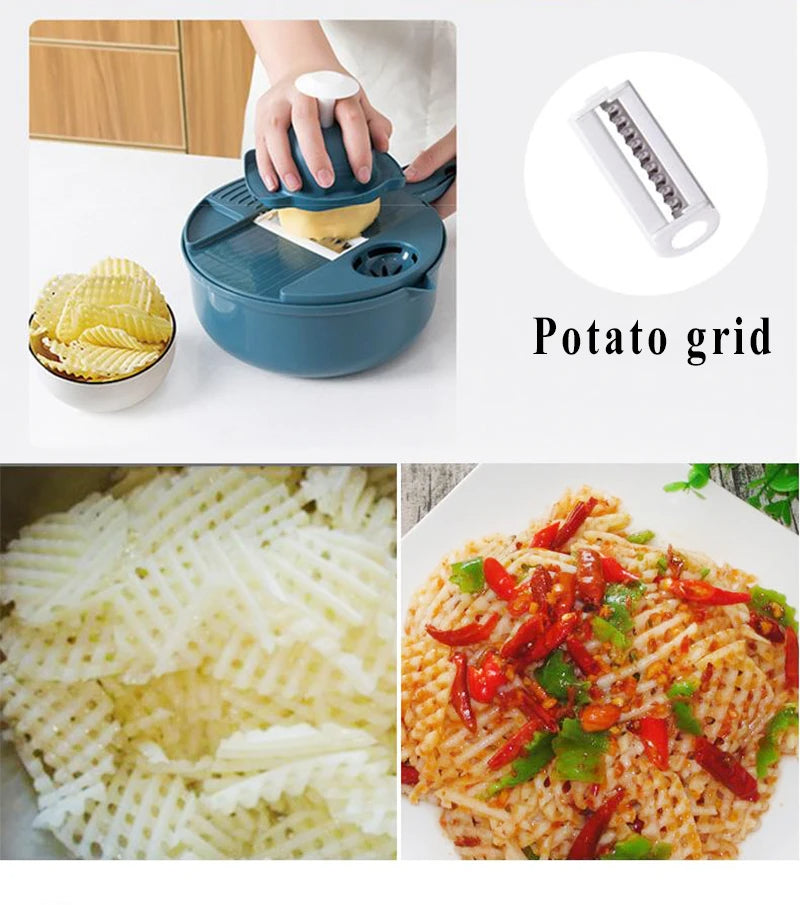 Ultimate Manual Vegetable Cutter  Slicer MultiFunctional Kitchen Grater For Effortless Food Prep 5