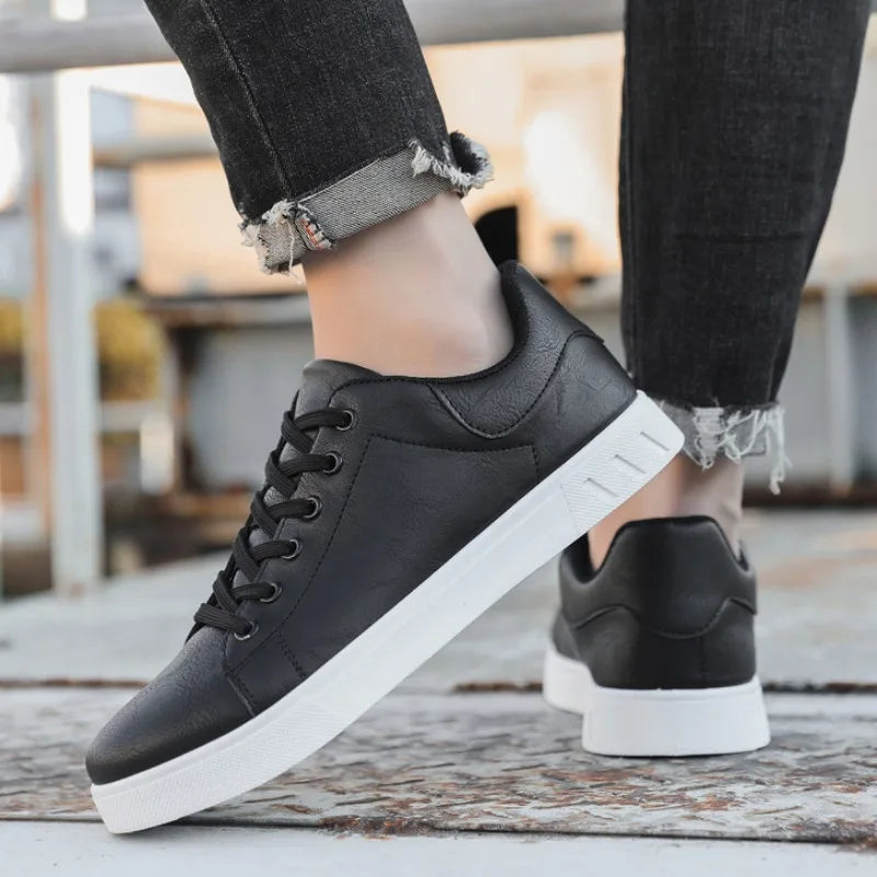 British Leather Casual Shoes for Men, Classic Spring Summer Loafers, Sneakers, All-Match Trendy Platform Flats