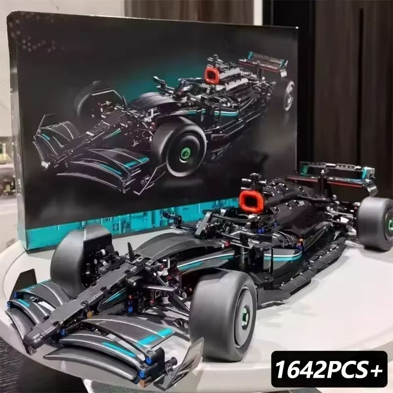 F1 W14 Race Car Building Blocks  1 To 8 Scale 1642PCS Technical Supercar Model Kit For Kids  Collec 7