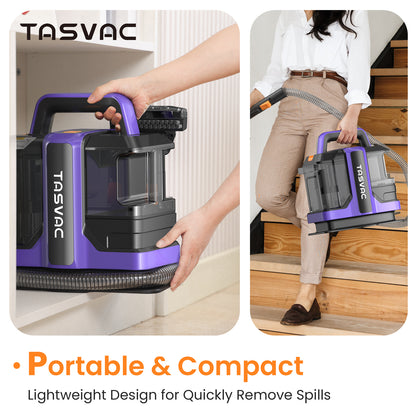 TASVAC C7 Portable Carpet, Upholstery Cleaner Machine for Pet Stains, Stairs, Couches, Area Rugs & Car Seats