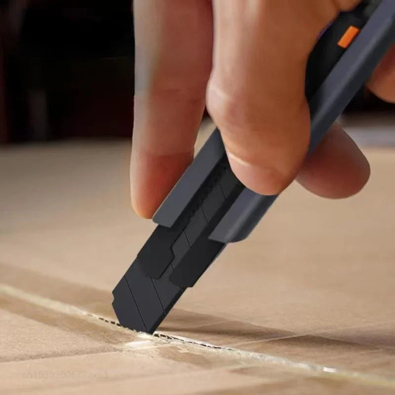 Premium Handicraft Tool Jimihome Safety Lock Utility Knife with Carbon Steel Blades for Precision Paper Cutting