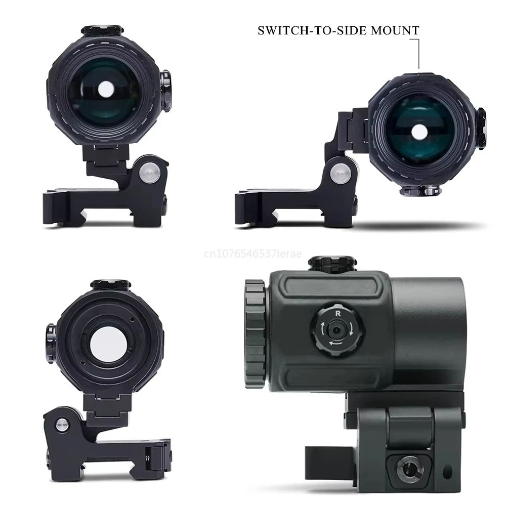 Holographic Red Dot Sight With 3X5X Magnifier  Tactical Scope For Airsoft Hunting  Rifles With 20mm 3
