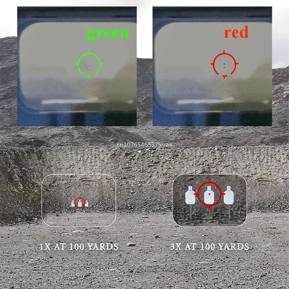 Holographic Red Dot Sight With 3X5X Magnifier  Tactical Scope For Airsoft Hunting  Rifles With 20mm 4