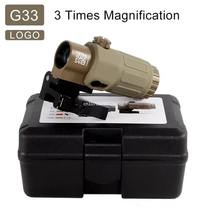 Holographic Red Dot Sight With 3X5X Magnifier  Tactical Scope For Airsoft Hunting  Rifles With 20mm 14