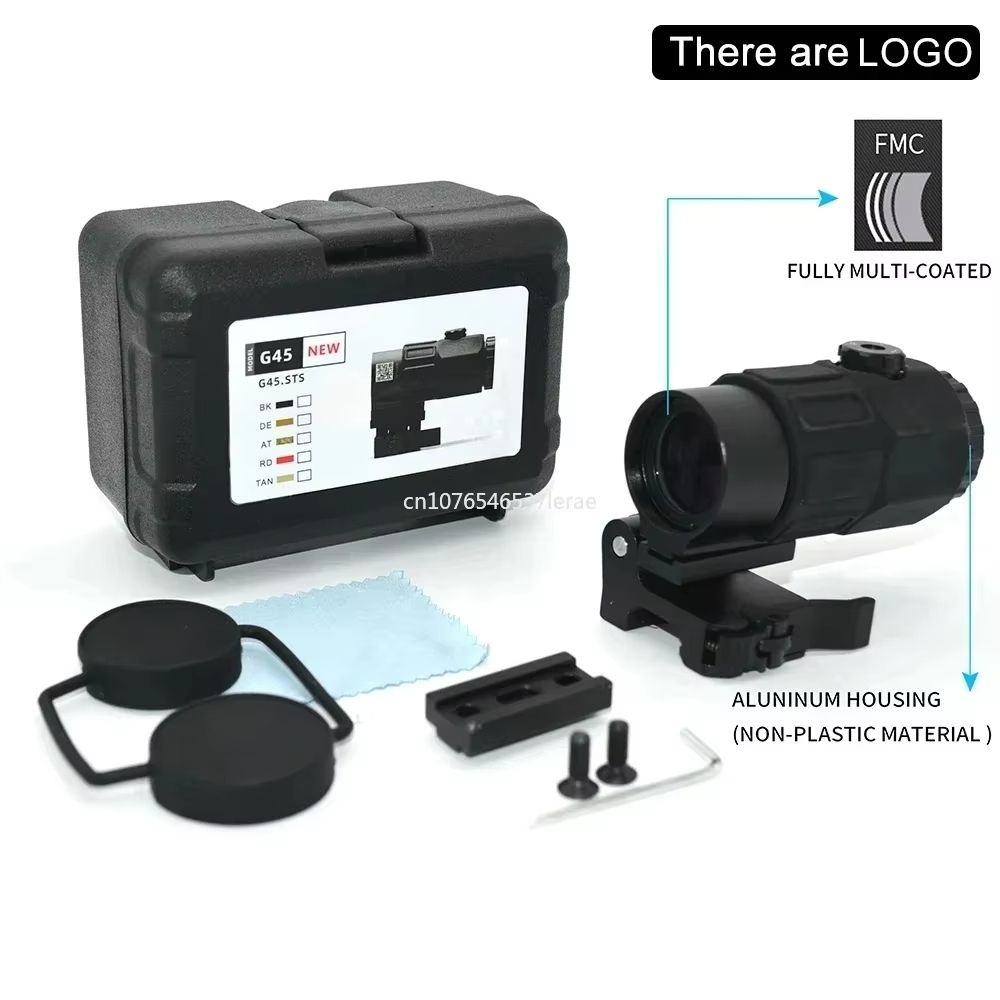 Holographic Red Dot Sight With 3X5X Magnifier  Tactical Scope For Airsoft Hunting  Rifles With 20mm 17