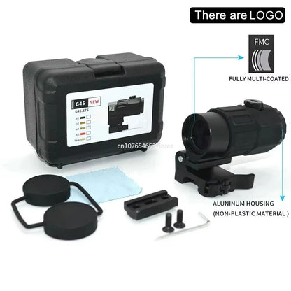 Holographic Red Dot Sight With 3X5X Magnifier  Tactical Scope For Airsoft Hunting  Rifles With 20mm 17