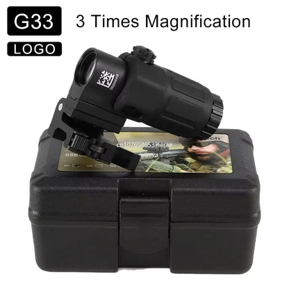 Holographic Red Dot Sight With 3X5X Magnifier  Tactical Scope For Airsoft Hunting  Rifles With 20mm 19