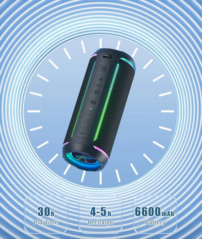 Ortizan X30 Portable Bluetooth Speaker  40W Bass Boost Wireless Speaker With IPX7 Waterproofing  66 3