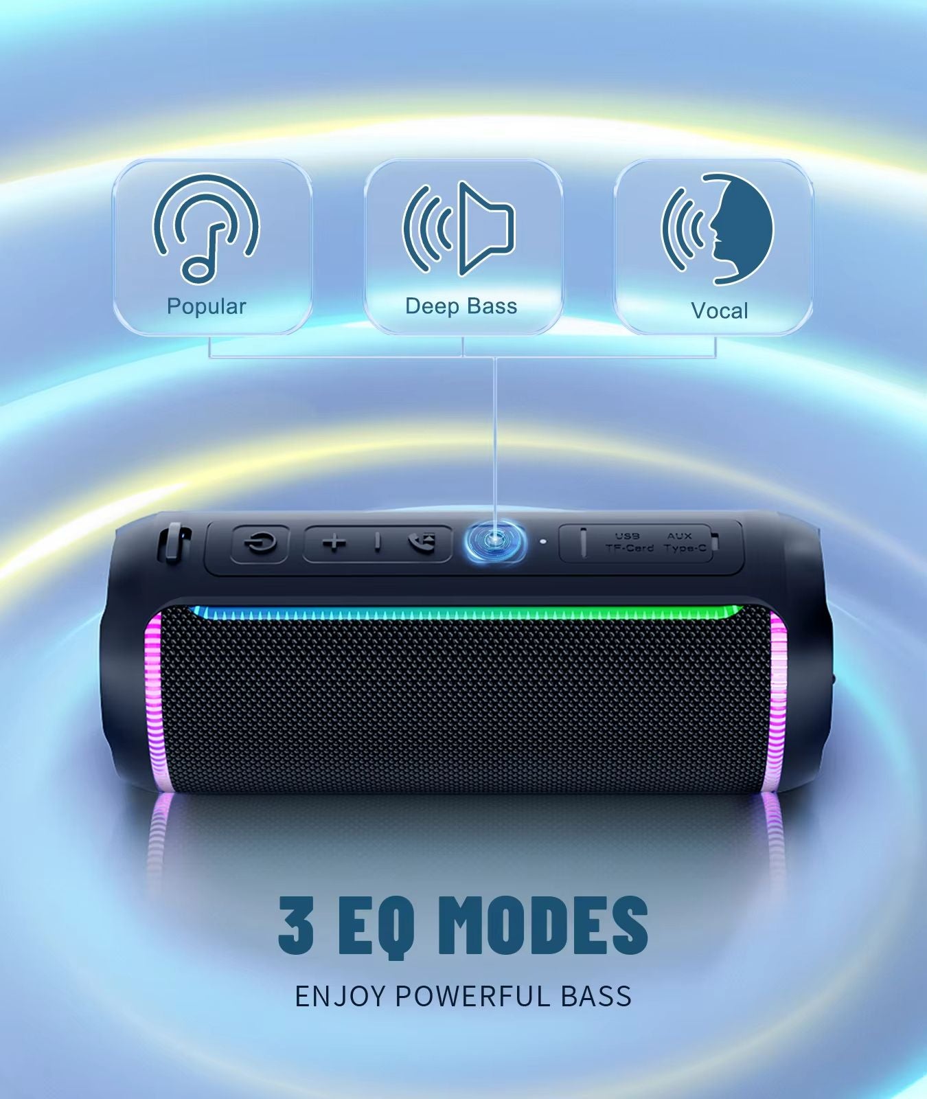 Ortizan X30 Portable Bluetooth Speaker  40W Bass Boost Wireless Speaker With IPX7 Waterproofing  66 4