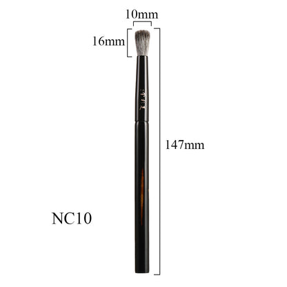 Luxury Handmade Make Up Brush, Small Stippling Brush Soft Lynx Goat Hair, Professional Raw Lacquer Handle Makeup Brushes