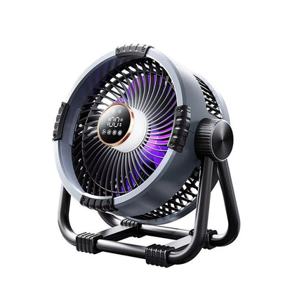 Rechargeable Camping Fan 20000mAh  6in1 Outdoor Ceiling Fan With LED Light Power Bank  4 Speed Sett 7