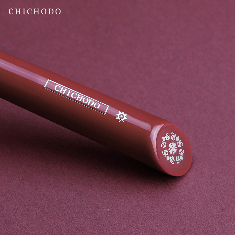 High Quality Soft Luxury Makeup Brush, Stippling Blush Brush, Animal Hair Red Rose Series Powder Face Brush