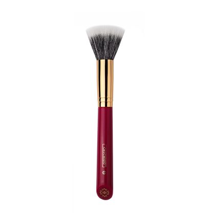 High Quality Soft Luxury Makeup Brush, Stippling Blush Brush, Animal Hair Red Rose Series Powder Face Brush