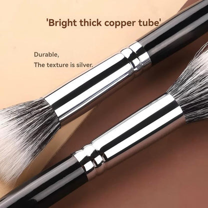 Dual-Fiber Stippling Brush, Dotting Makeup Brush for Liquid and Cream Products, Easy Blending, Vegan and Cruelty-Free