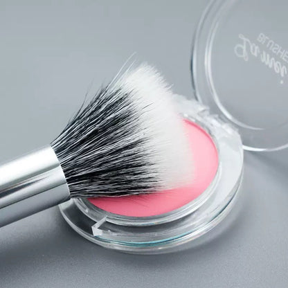 Dual-Fiber Stippling Brush, Dotting Makeup Brush for Liquid and Cream Products, Easy Blending, Vegan and Cruelty-Free